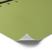 Camo Cowmoflage Pop Art Koe Poster (Hoek)