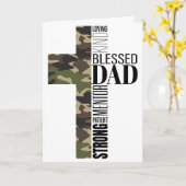 Camo Cross: Een vaders kracht Kaart (Gele Bloem)