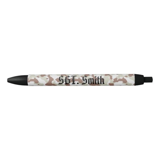 Camo Custom Black Trim Pen, Black Ink Black Ink Pe Zwarte Inkt Pen (Voorkant)