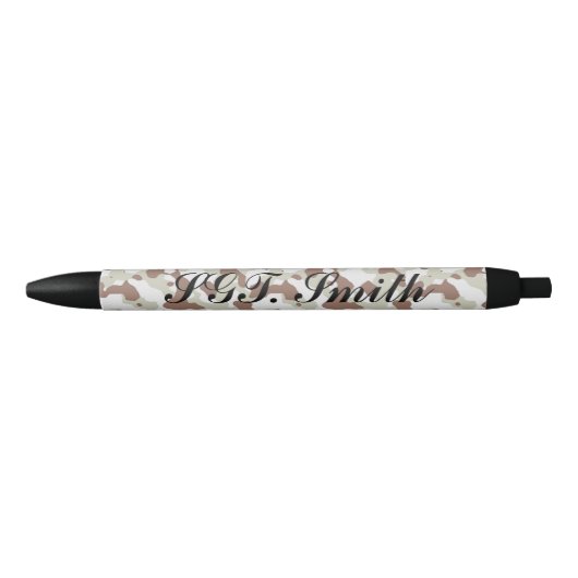 Camo Custom Black Trim Pen, zwarte inkt Pen (Voorkant)