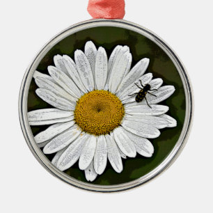 Camo Daisy Metalen Ornament