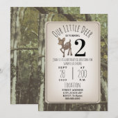 Camo Deer Birthday Kaart (Voorkant / Achterkant)