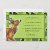 Camo Deer Birthday Uitnodiging (Voorkant)