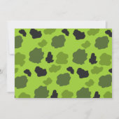 Camo Deer Birthday Uitnodiging (Achterkant)