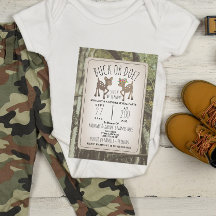 Camo Deer Buck of Doe Baby Gender Reopenbaarheidsp