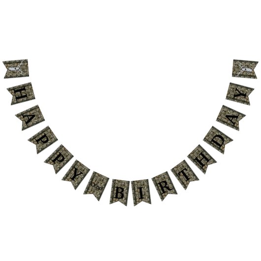 Camo Deer Hunting Buck Mannen Birthday Banner (Alle)