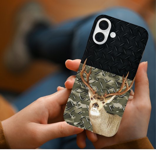 Camo Deer Hunting Name Mannen Sports Buck Case-Mate iPhone Case