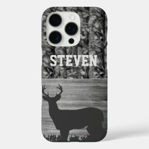 Camo Deer Hunting Name Mannen Sports Buck iPhone 16 Pro Hoesje