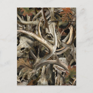 Camo Deer Skulls Briefkaart