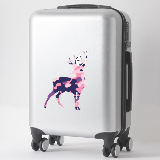 Camo Deer Sticker (Koffer)