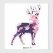 Camo Deer Sticker (Vel)
