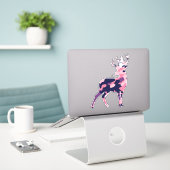 Camo Deer Sticker (Laptop op bureau)