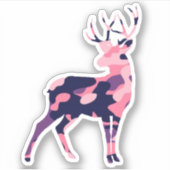 Camo Deer Sticker (Voorkant)