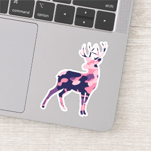 Camo Deer Sticker