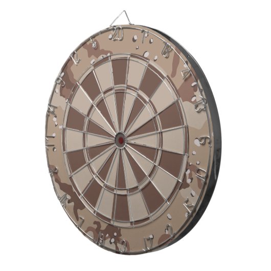 Camo Desert Camouflage Dartbord (Voorkant Rechts)