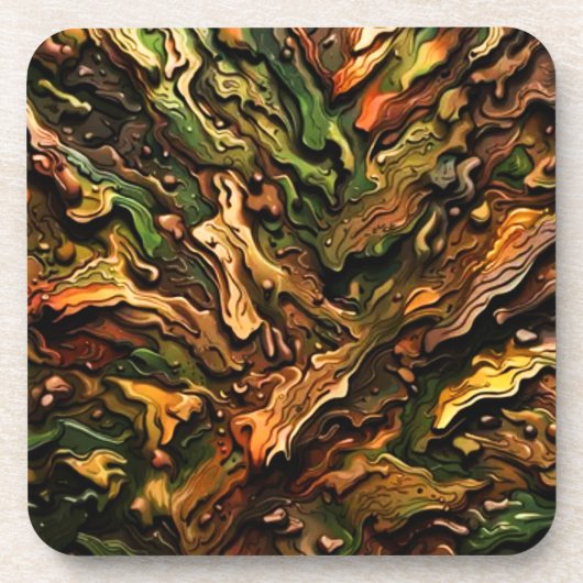 Camo Design Bier Onderzetter (Voorkant)