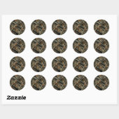 Camo Design - Camouflage geschenken Ronde Sticker (Vel)