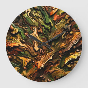 Camo Design Grote Klok