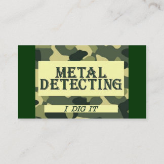 Camo Design Metal Detection Visitekaartje