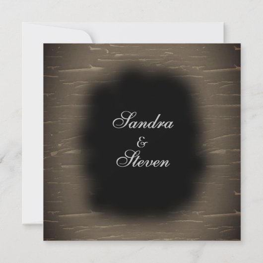 Camo Design Wedding Uitnodiging (Achterkant)