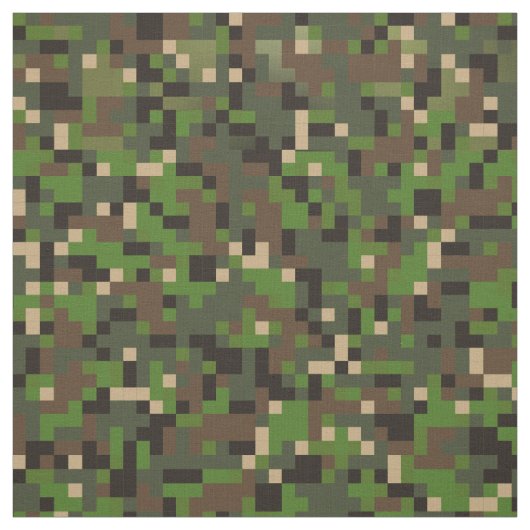 Camo digital computer pixel API print| 8 bit Stof (Swatch)