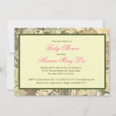 Camo Elegant Baby shower Invitation Kaart (Achterkant)
