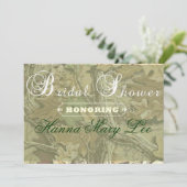 Camo Elegant Bridal Shower Invitation Kaart (Staand voorkant)