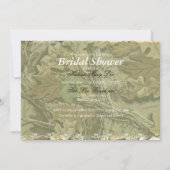Camo Elegant Bridal Shower Invitation Kaart (Achterkant)