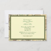 Camo Elegant Bridal Shower Invitation Kaart (Achterkant)