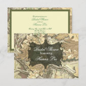 Camo Elegant Bridal Shower Invitation Kaart (Voorkant / Achterkant)