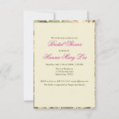 Camo Elegant Pink Bridal Shower Uitnodiging (Achterkant)