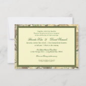Camo Elegant Wedding Invitation Kaart (Achterkant)