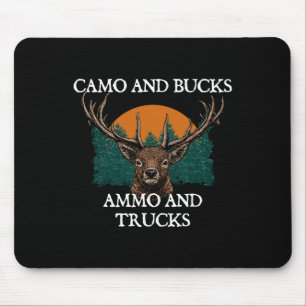 Camo en Bucks Ammo en vrachtwagens op zoek naar di Muismat