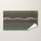 Camo en groene abstracte strepen bad handdoek (Handdoek)