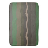 Camo en groene abstracte strepen badmat (Voorkant Verticaal)