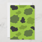 Camo en herten 50ste verjaardagsfeestje kaart (Achterkant)