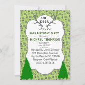 Camo en Herten Antlers 50ste verjaardagsfeestje Kaart (Voorkant)