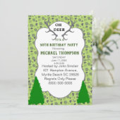 Camo en Herten Antlers 50ste verjaardagsfeestje Kaart (Staand voorkant)