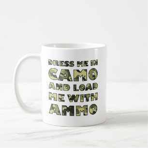 Camo en munitie Grappige jachtmok Koffiemok