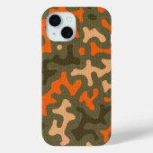 Camo en Oranje matching Case-Mate iPhone Case (Achterkant)