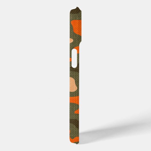 Camo en Oranje matching Case-Mate iPhone Case (Achterkant / Rechts)