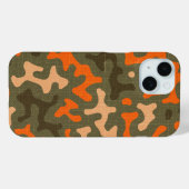 Camo en Oranje matching Case-Mate iPhone Case (Achterkant (horizontaal))