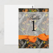 Camo en Oranje tafelnummers (Voorkant / Achterkant)