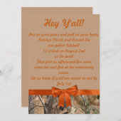 Camo en Tan Huwelijksuitnodiging Kaart (Voorkant / Achterkant)