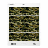 Camo Etiket (Full Sheet)