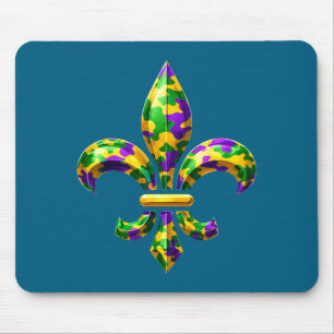 Camo fleur de lis mardi gras louisiana new orleans muismat