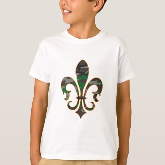 Camo Fleur De lis T-shirt (Voorkant)