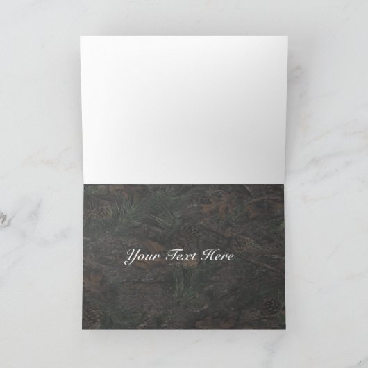 Camo Fotobegroeting Kaart (Binnen)