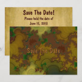 Camo Fractal Save the Date (Voorkant / Achterkant)