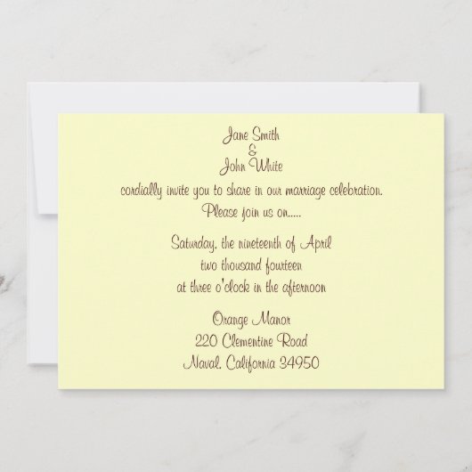 Camo Fractal Wedding Invitation Kaart (Achterkant)